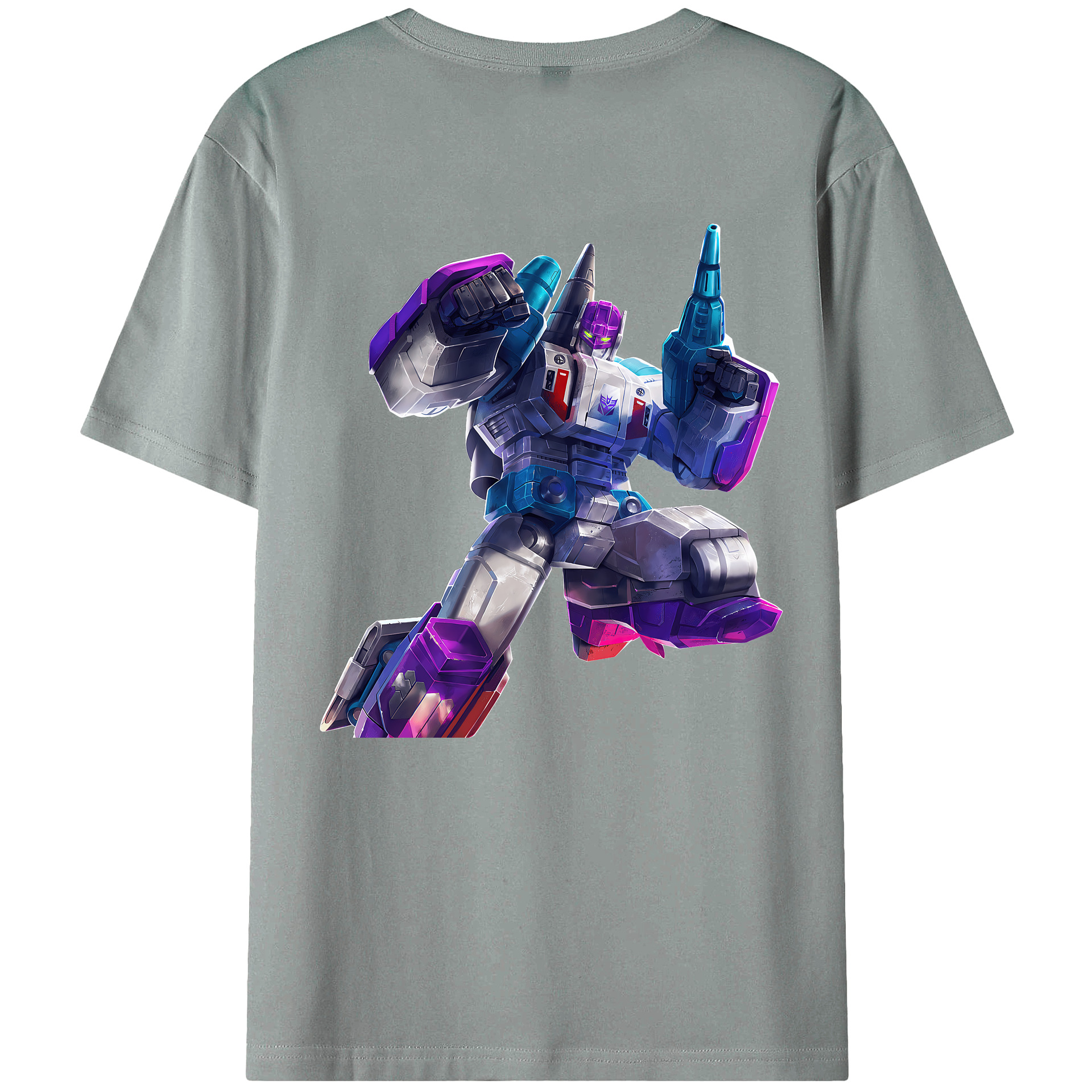 （画像用） Transformers トランスフォーマー 綿100％ メンズ半袖Tシャツ（バックプリント） 通気性